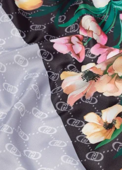 Liu Jo Pañuelo con esquina floral-Mujer Bufandas Y Pañuelos