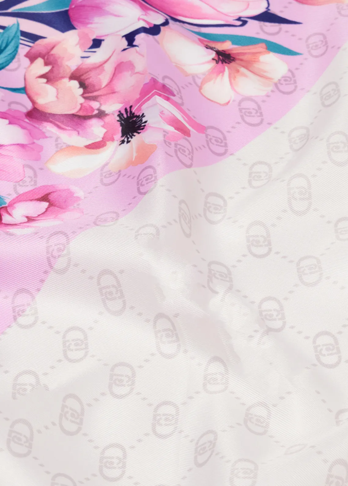 Liu Jo Pañuelo con esquina floral-Mujer Bufandas Y Pañuelos