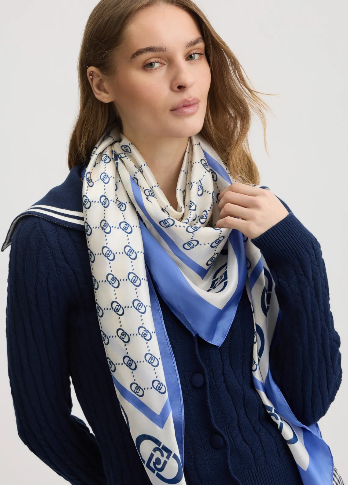 Liu Jo Pañuelo con logotipo-Mujer Bufandas Y Pañuelos