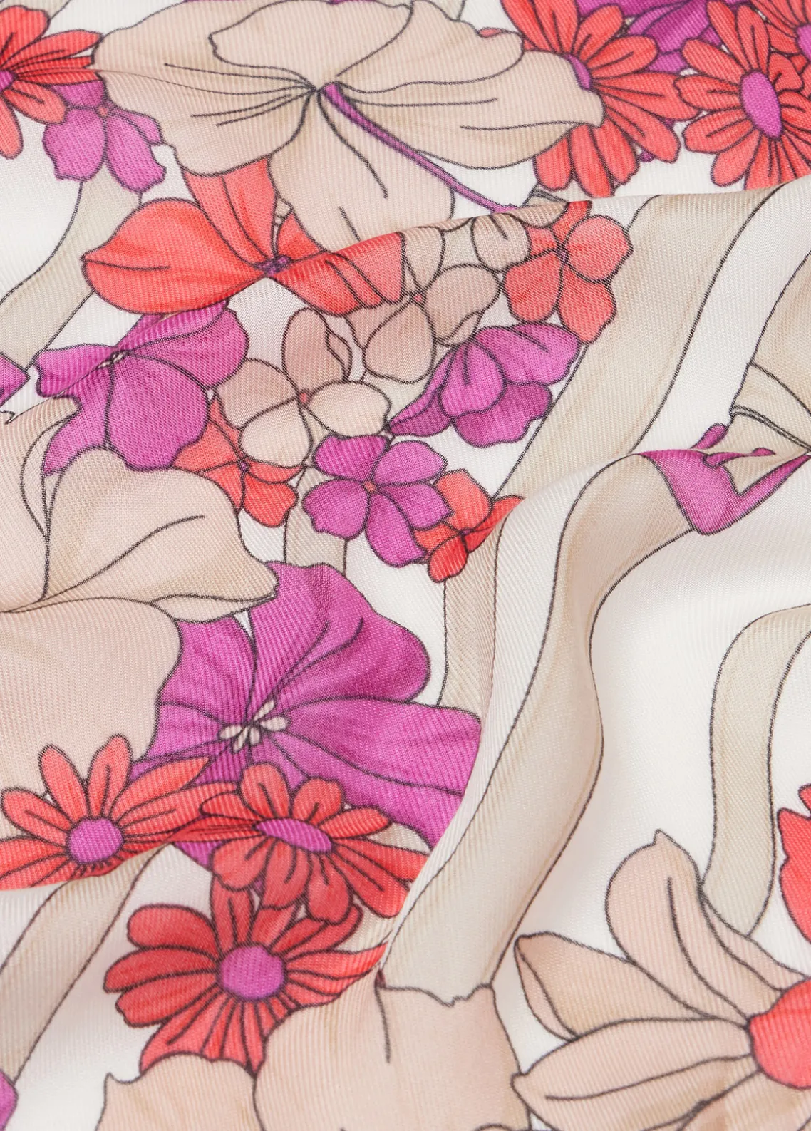 Liu Jo Pañuelo Floral-Mujer Bufandas Y Pañuelos