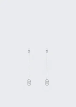 Liu Jo Pendientes largos con logotipo-Mujer Joyas