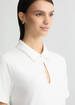 Liu Jo Polo con strass-Mujer Camisetas Y Tops