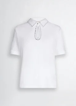 Liu Jo Polo con strass-Mujer Camisetas Y Tops