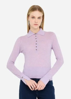 Liu Jo Polo de algodón y cachemira-Mujer Cárdigans Y Jerséis