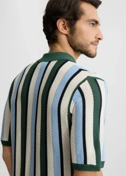 Liu Jo Polo de punto a rayas-Hombre Jerséis Y Sudaderas