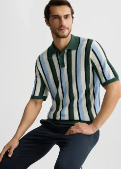 Liu Jo Polo de punto a rayas-Hombre Jerséis Y Sudaderas