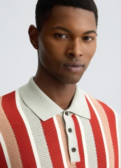 Liu Jo Polo de punto a rayas-Hombre Jerséis Y Sudaderas