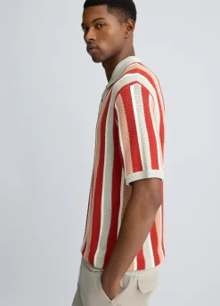 Liu Jo Polo de punto a rayas-Hombre Jerséis Y Sudaderas