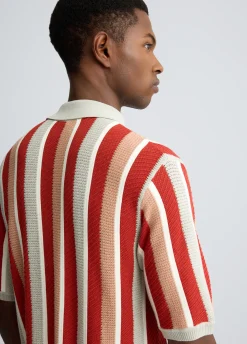 Liu Jo Polo de punto a rayas-Hombre Jerséis Y Sudaderas