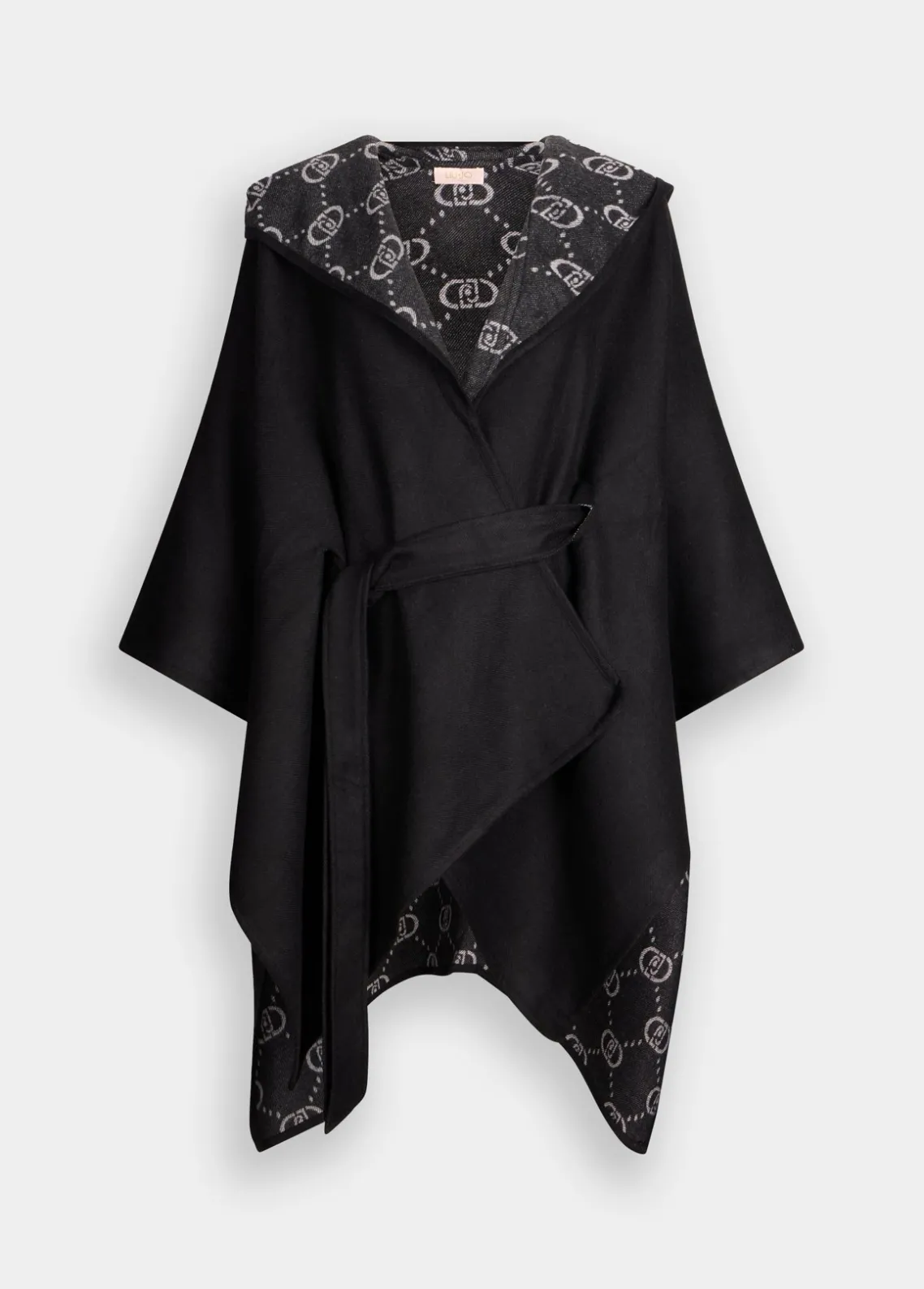 Liu Jo Poncho con capucha-Mujer Abrigos Y Chalecos