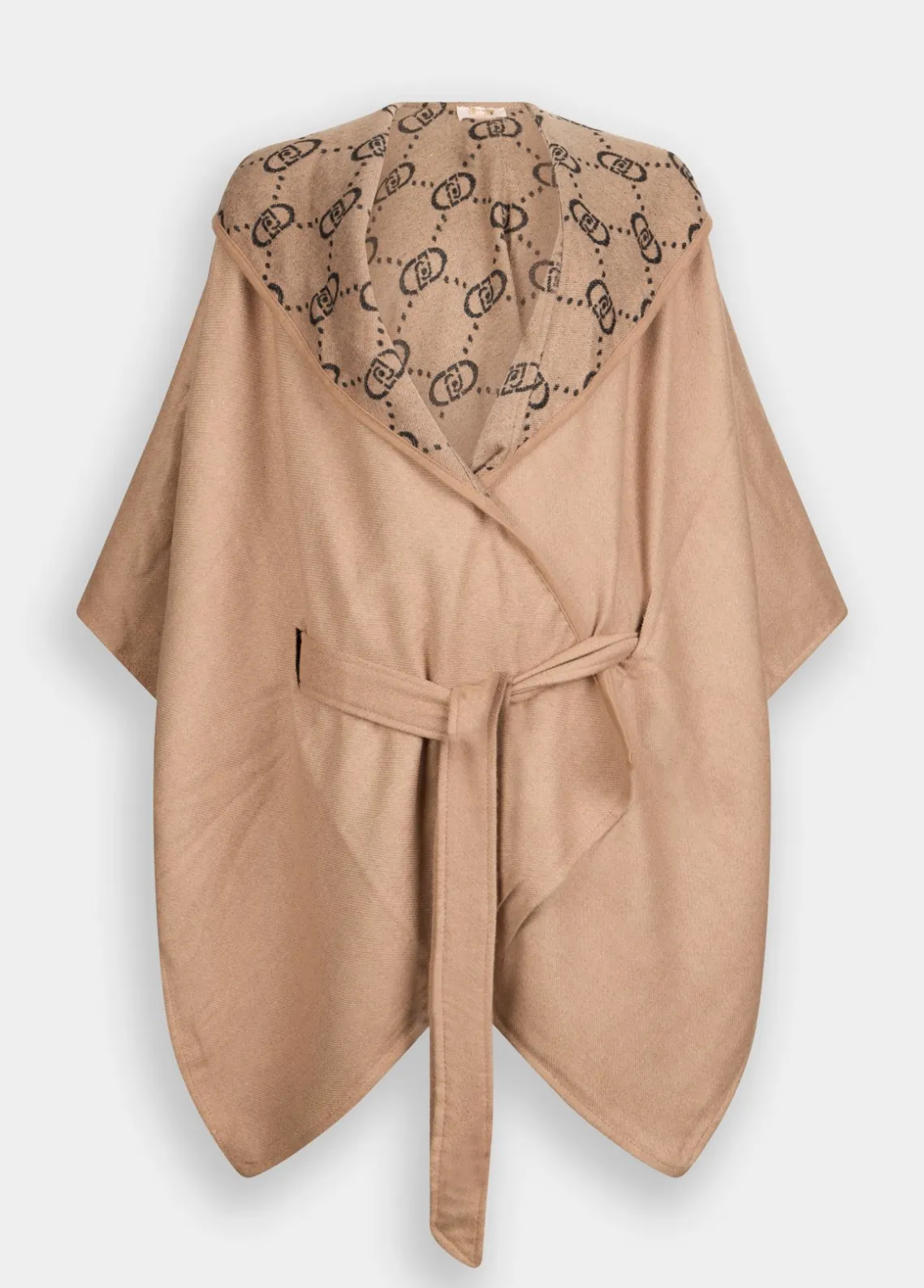 Liu Jo Poncho con capucha-Mujer Abrigos Y Chalecos