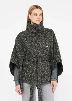 Liu Jo Poncho con cinturón-Mujer Abrigos Y Chalecos