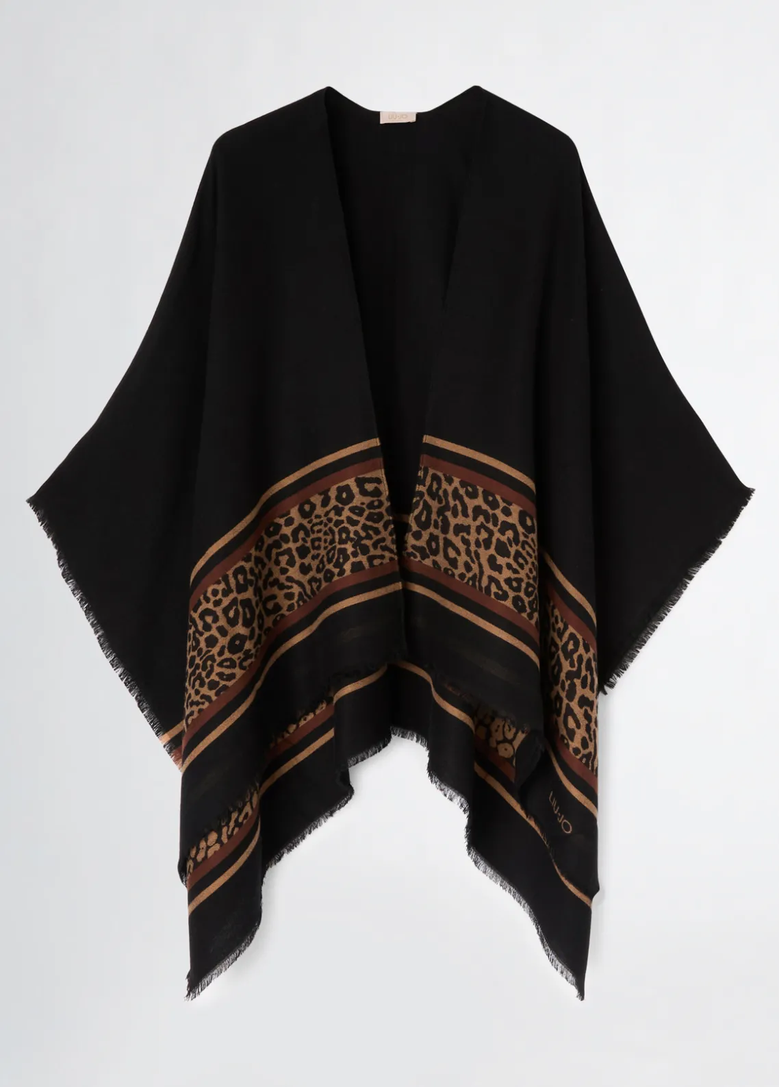 Liu Jo Poncho con motivo animal-Mujer Abrigos Y Chalecos