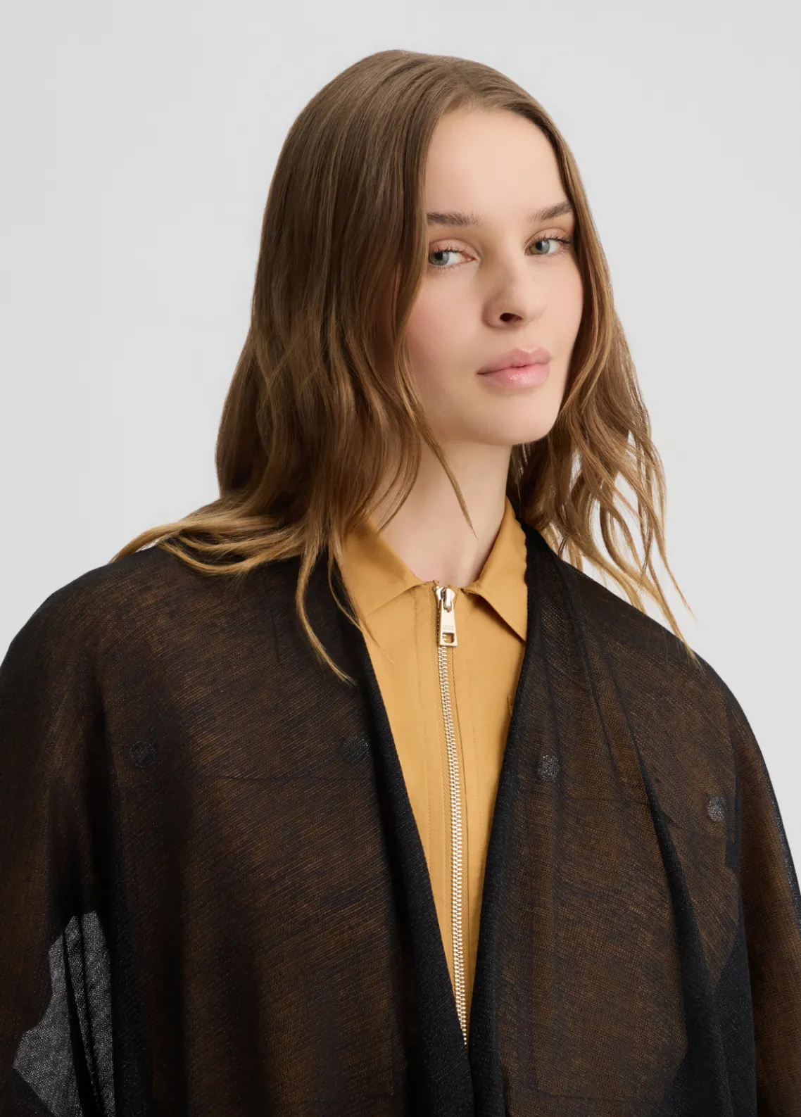 Liu Jo Poncho de punto de lurex®-Mujer Abrigos Y Chalecos