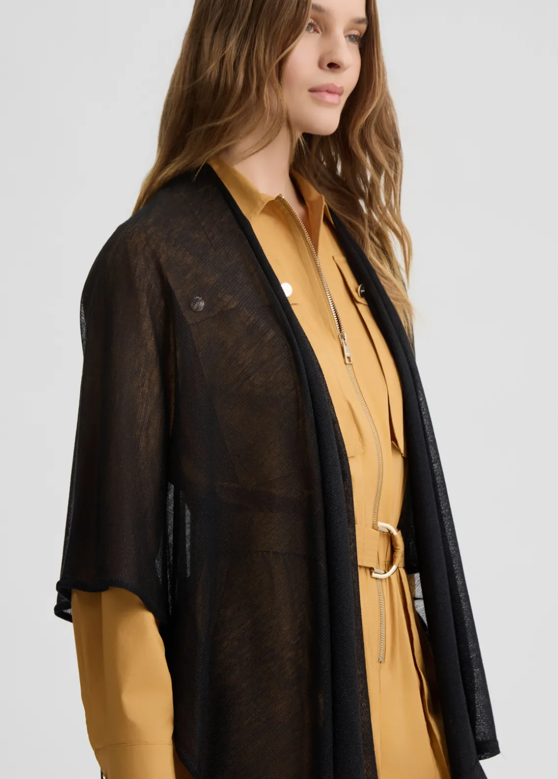 Liu Jo Poncho de punto de lurex®-Mujer Abrigos Y Chalecos