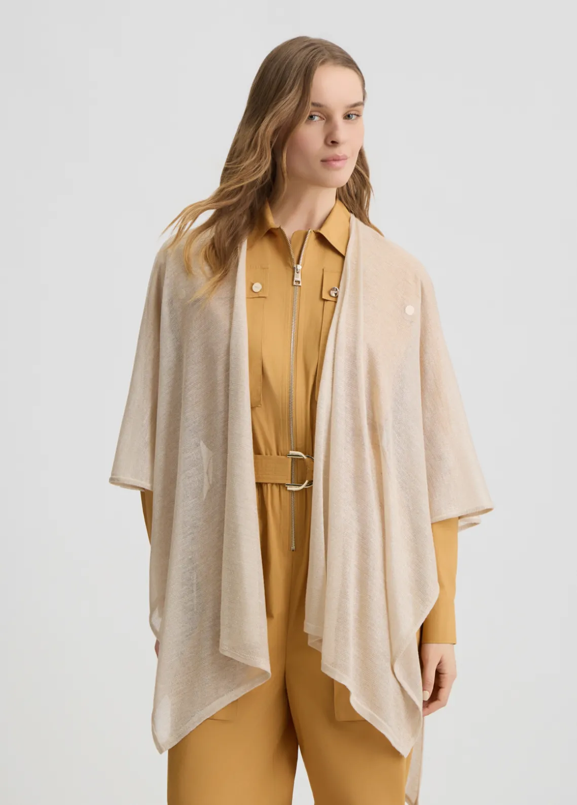 Liu Jo Poncho de punto de lurex®-Mujer Abrigos Y Chalecos