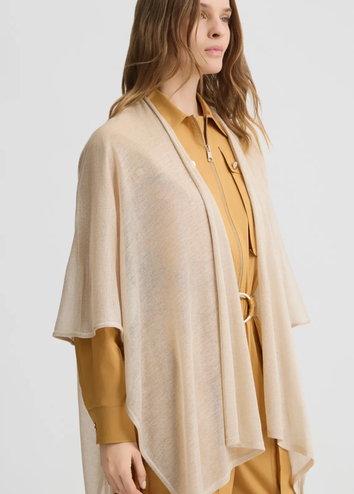 Liu Jo Poncho de punto de lurex®-Mujer Abrigos Y Chalecos