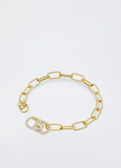 Liu Jo Pulsera con monograma con brillantitos-Mujer Joyas