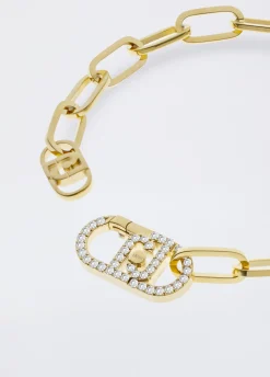 Liu Jo Pulsera con monograma con brillantitos-Mujer Joyas