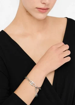 Liu Jo Pulsera con monograma con brillantitos-Mujer Joyas