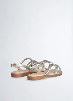 Liu Jo Sandalias con pedrería para niña- Zapatos