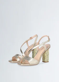 Liu Jo Sandalias con tacón con logotipo-Mujer Zapatos De Salón|Sandalias