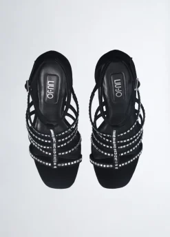 Liu Jo Sandalias con tacón con logotipo-Mujer Zapatos De Salón|Sandalias