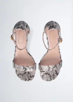 Liu Jo Sandalias con tacón con logotipo-Mujer Zapatos De Salón|Sandalias