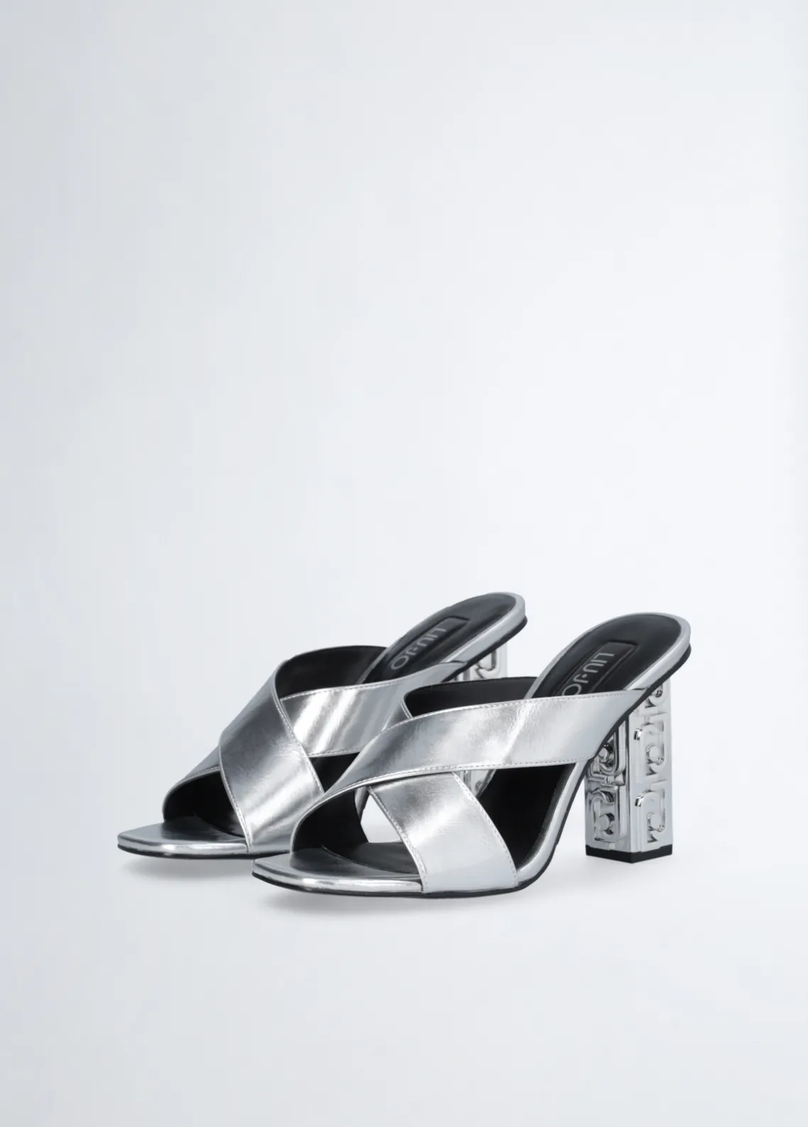 Liu Jo Sandalias con tacón con logotipo-Mujer Zapatos De Salón|Sandalias