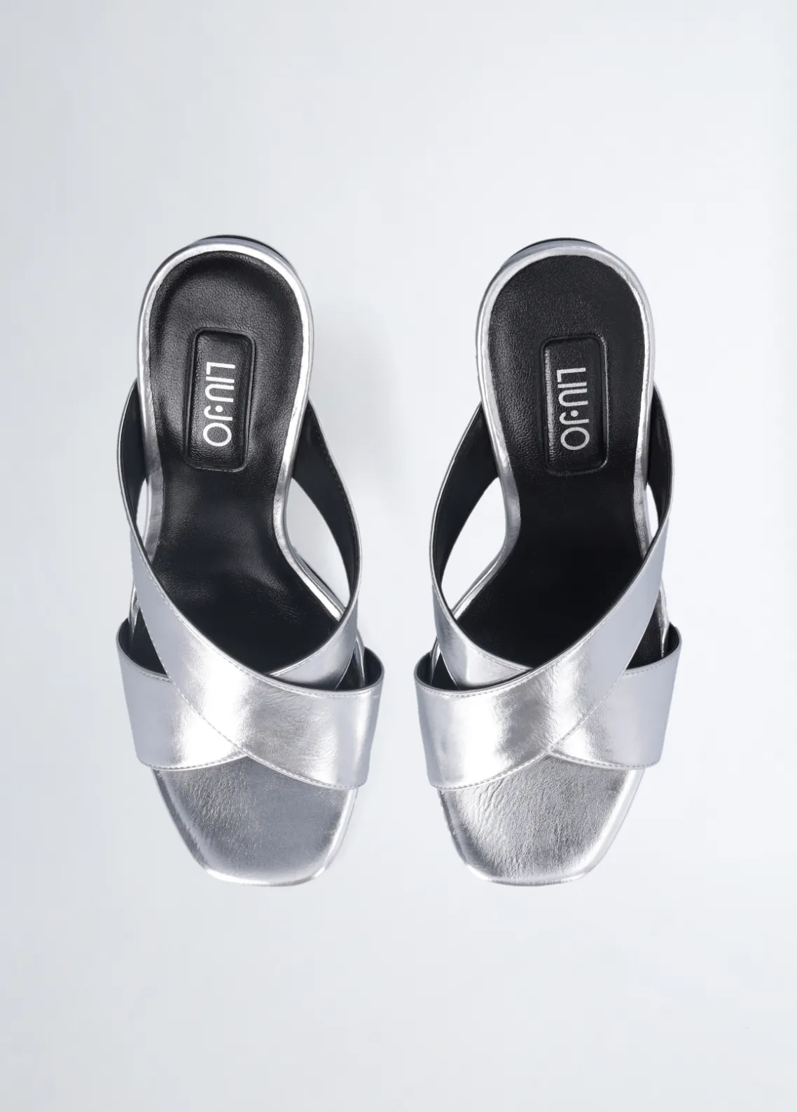 Liu Jo Sandalias con tacón con logotipo-Mujer Zapatos De Salón|Sandalias