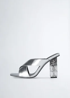 Liu Jo Sandalias con tacón con logotipo-Mujer Zapatos De Salón|Sandalias