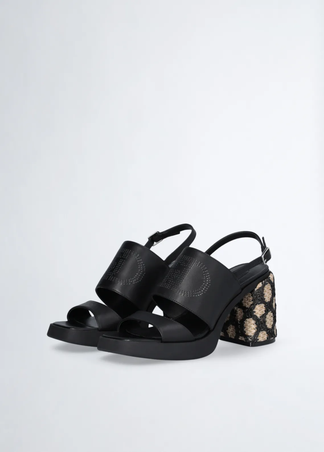 Liu Jo Sandalias con tacón de rafia-Mujer Zapatos De Salón|Sandalias