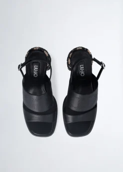 Liu Jo Sandalias con tacón de rafia-Mujer Zapatos De Salón|Sandalias