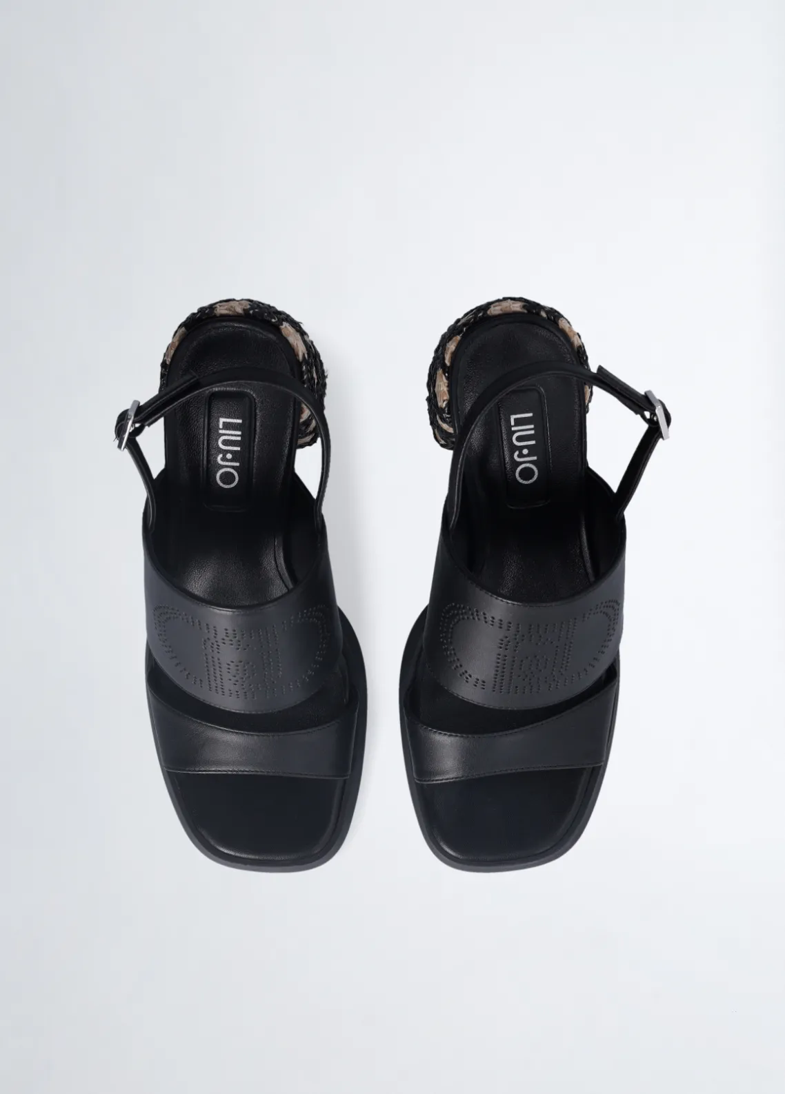 Liu Jo Sandalias con tacón de rafia-Mujer Zapatos De Salón|Sandalias