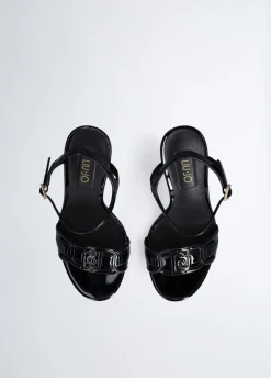 Liu Jo Sandalias de charol con tacón-Mujer Zapatos De Salón|Sandalias