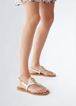 Liu Jo Sandalias de dedo laminadas-Mujer Sandalias