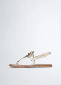 Liu Jo Sandalias de dedo laminadas-Mujer Sandalias