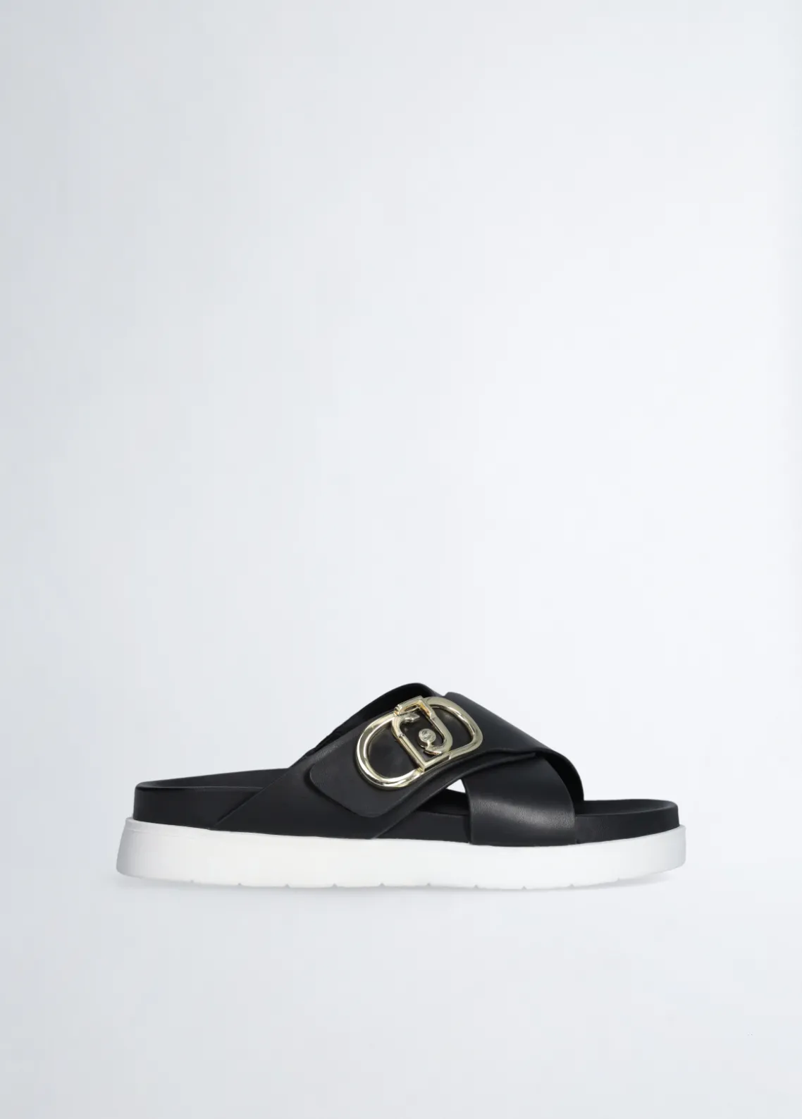 Liu Jo Sandalias de piel con logotipo- Zapatos|Zapatos