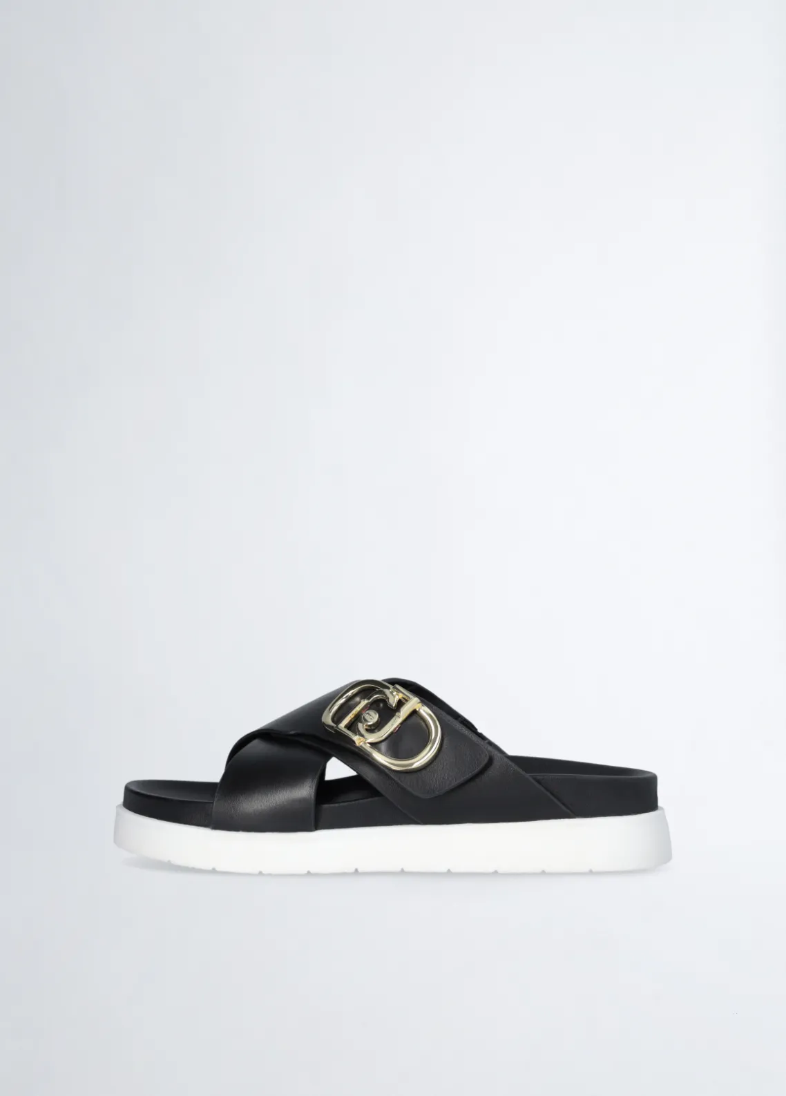 Liu Jo Sandalias de piel con logotipo- Zapatos|Zapatos