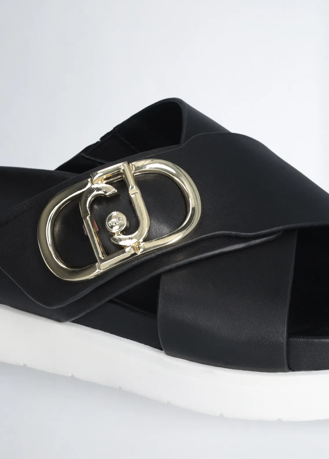 Liu Jo Sandalias de piel con logotipo- Zapatos|Zapatos