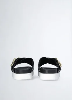 Liu Jo Sandalias de piel con logotipo- Zapatos|Zapatos