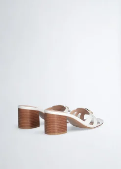 Liu Jo Sandalias de piel con tacón ancho-Mujer Zapatos De Salón|Sandalias