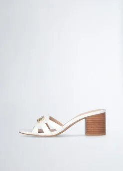 Liu Jo Sandalias de piel con tacón ancho-Mujer Zapatos De Salón|Sandalias