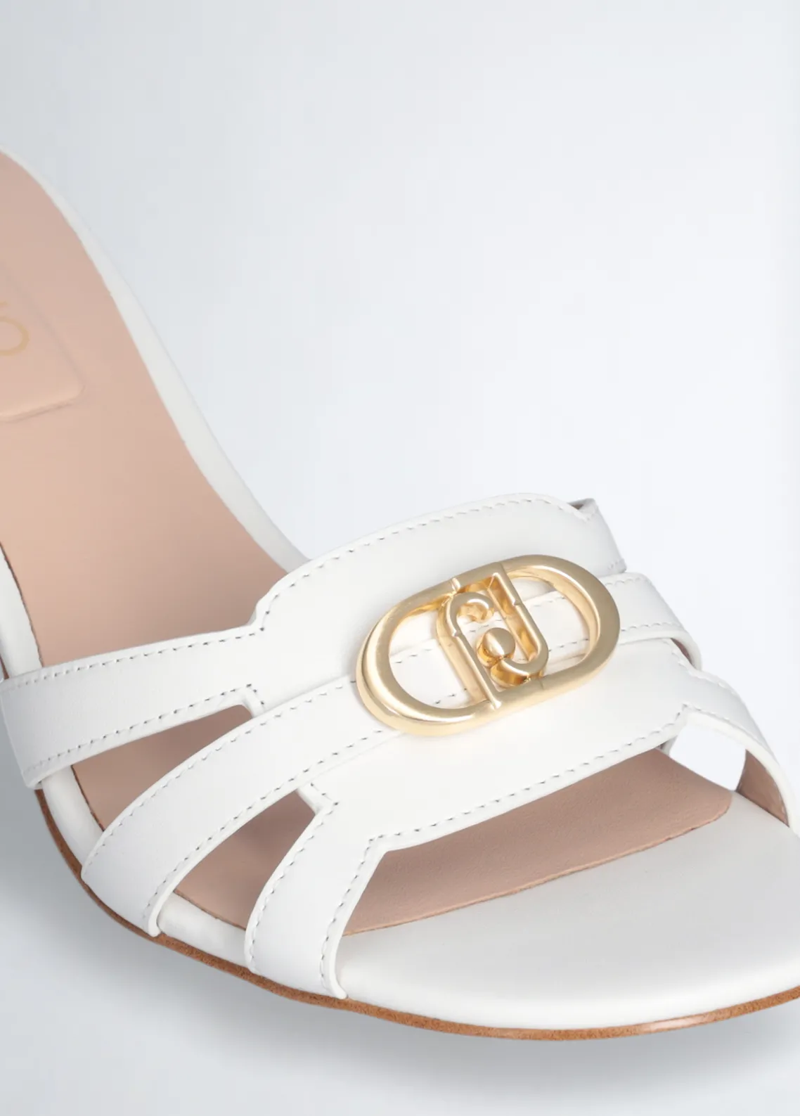 Liu Jo Sandalias de piel con tacón ancho-Mujer Zapatos De Salón|Sandalias