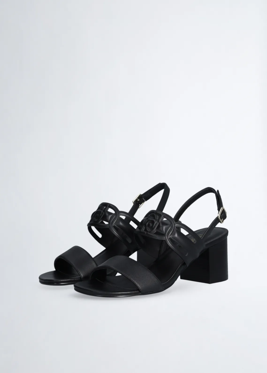Liu Jo Sandalias de piel con tacón ancho-Mujer Zapatos De Salón|Sandalias