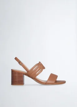 Liu Jo Sandalias de piel con tacón ancho-Mujer Zapatos De Salón|Sandalias