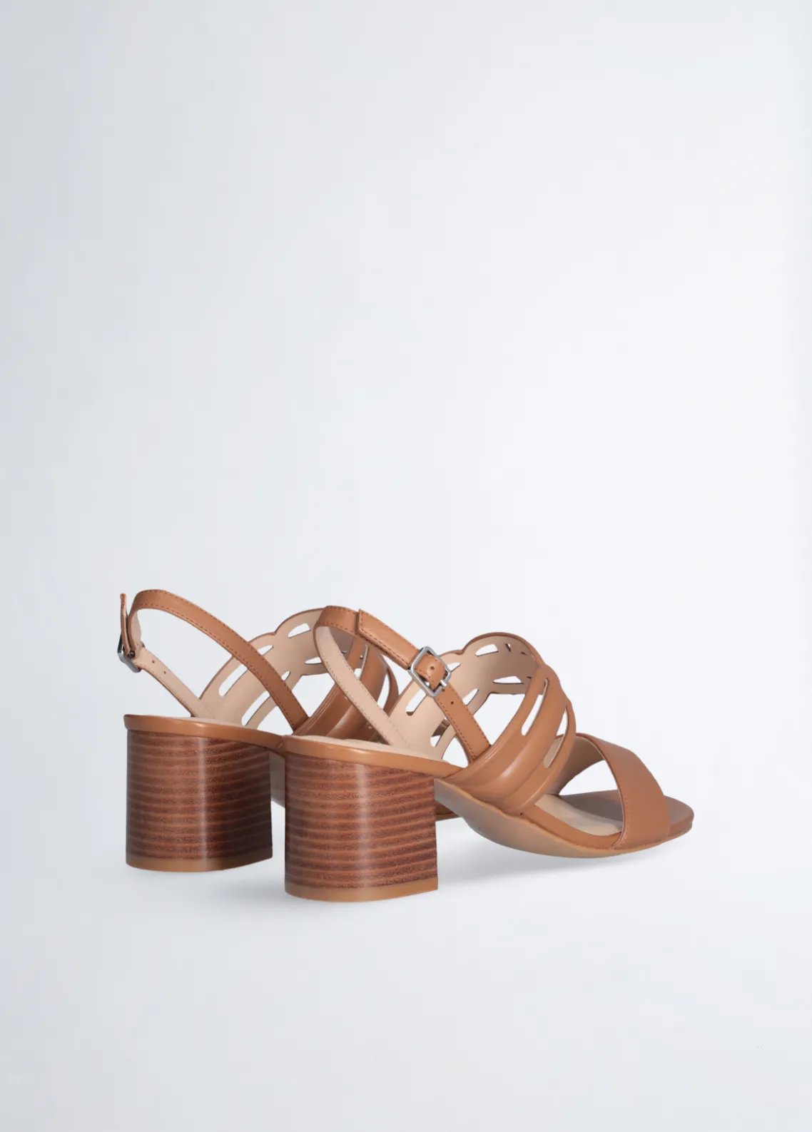 Liu Jo Sandalias de piel con tacón ancho-Mujer Zapatos De Salón|Sandalias