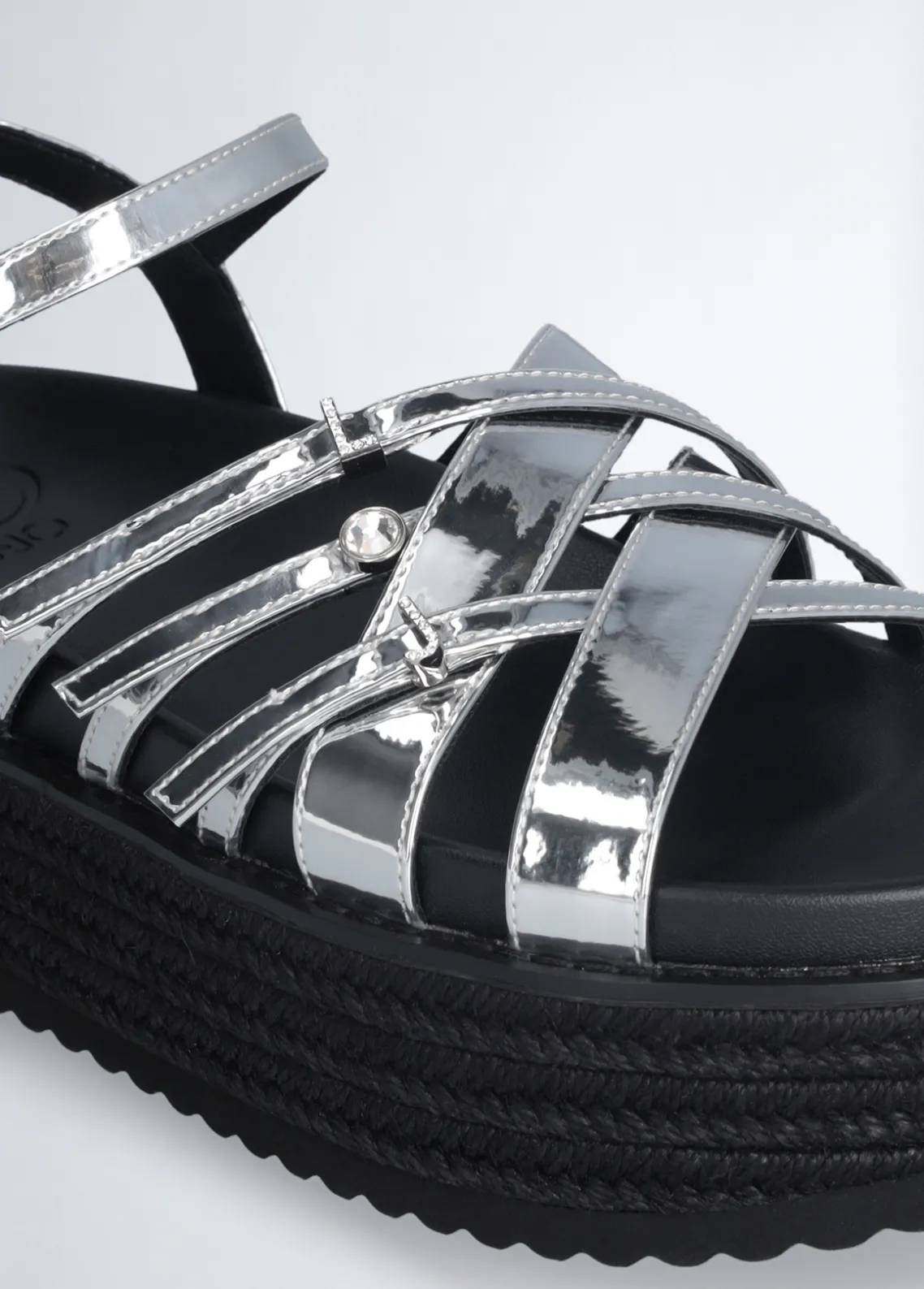 Liu Jo Sandalias de forma con efecto espejo-Mujer Sandalias