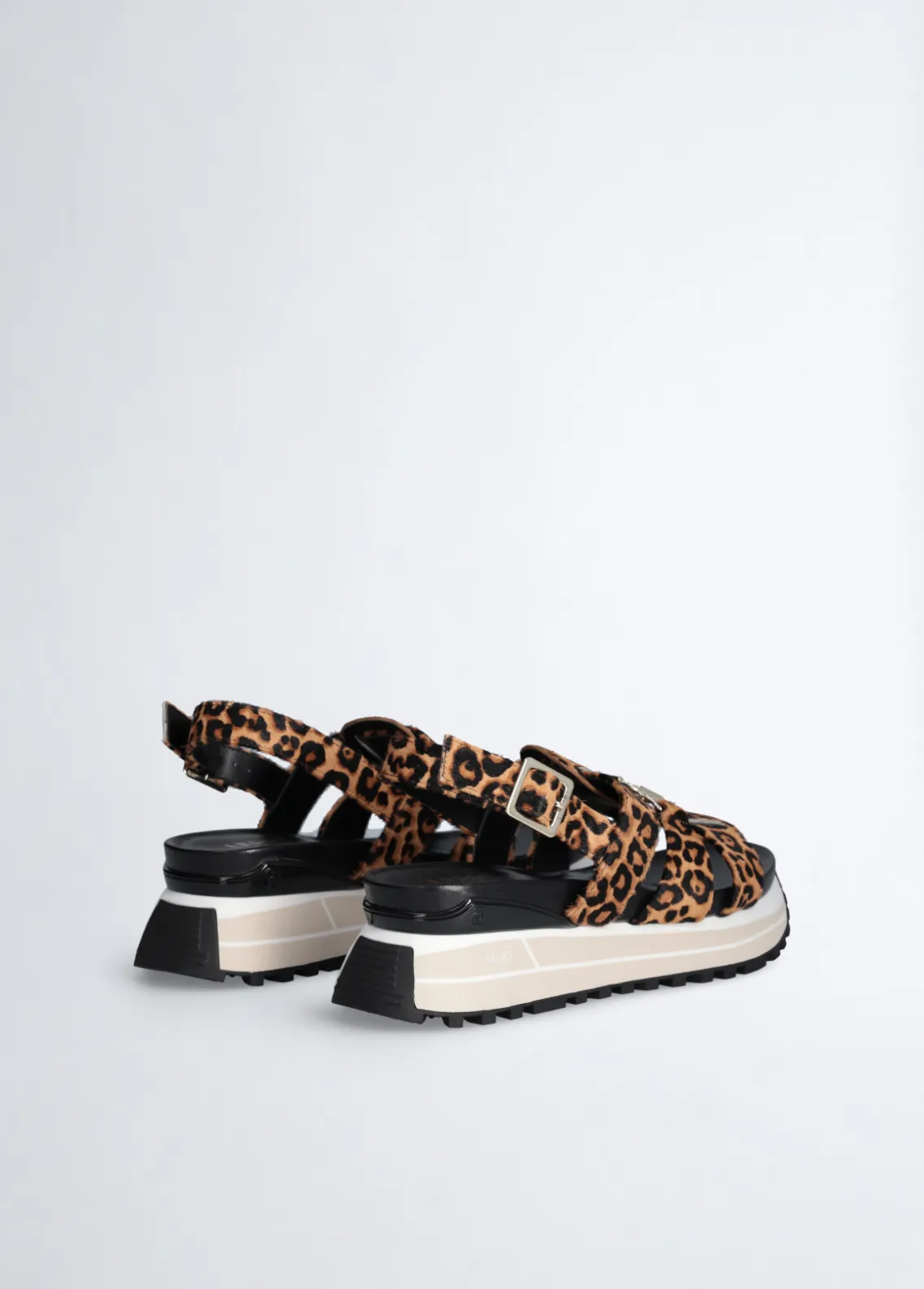 Liu Jo Sandalias de plataforma con estampado de leopardo-Mujer Sandalias