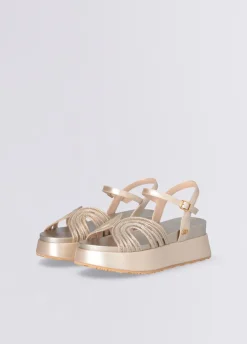 Liu Jo Sandalias de plataforma con detalle de cadena-Mujer Sandalias